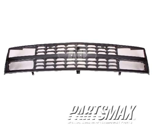 1200 | 1988-1993 CHEVROLET K2500 Grille assy w/dual sealed beam headlamps; black - paint to match | GM1200228|88960431