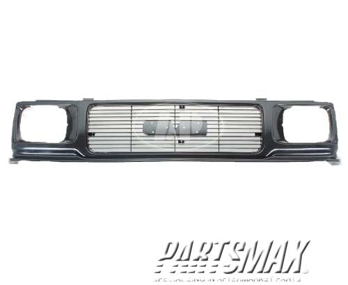 1200 | 1991-1991 GMC S15 JIMMY Grille assy includes lower filler panel; matte black - paint to match | GM1200230|15661740