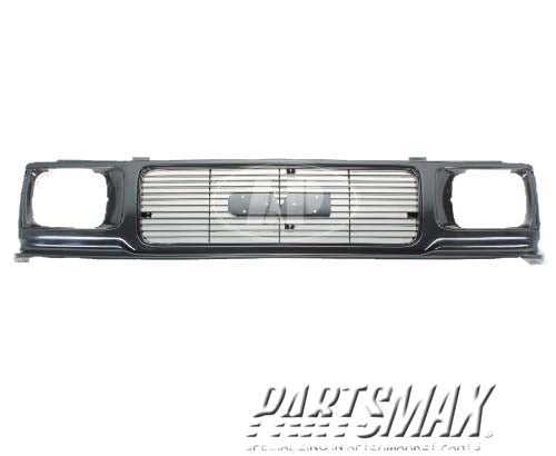 1200 | 1991-1993 GMC SONOMA Grille assy includes lower filler panel; matte black - paint to match | GM1200230|15661740