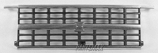 1200 | 1992-1996 CHEVROLET G30 Grille assy early design; w/dual rectangular headlamps; bright | GM1200241|15667812