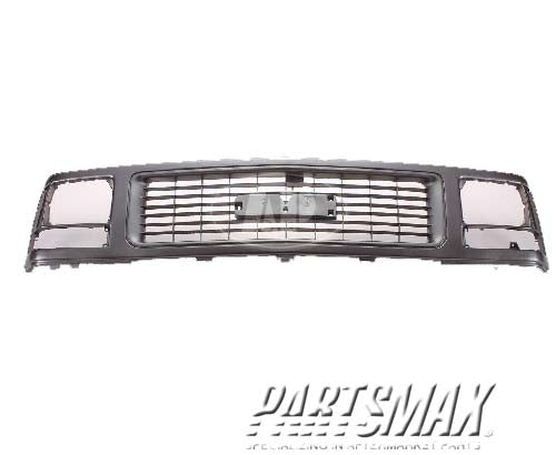 1200 | 1994-1998 GMC C1500 Grille assy w/single sealed beam headlamps; black | GM1200356|15986073