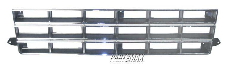 1200 | 1983-1990 CHEVROLET S10 BLAZER Grille assy 4WD; bright & black | GM1200370|14067219