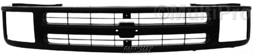 1200 | 1995-1997 CHEVROLET BLAZER Grille assy w/composite headlamps; matte black | GM1200388|GM1200388