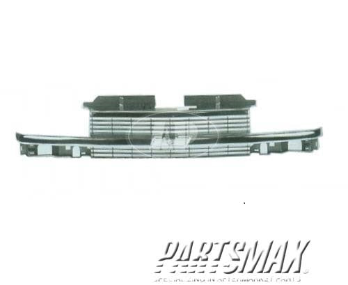 1200 | 1998-1999 CHEVROLET S10 Grille assy LS; w/appearance package; bright | GM1200397|15011483