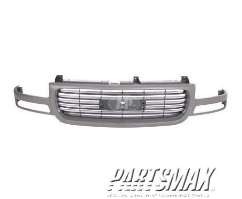 1200 | 2000-2006 GMC YUKON Grille assy argent; except Denali | GM1200429|19130786