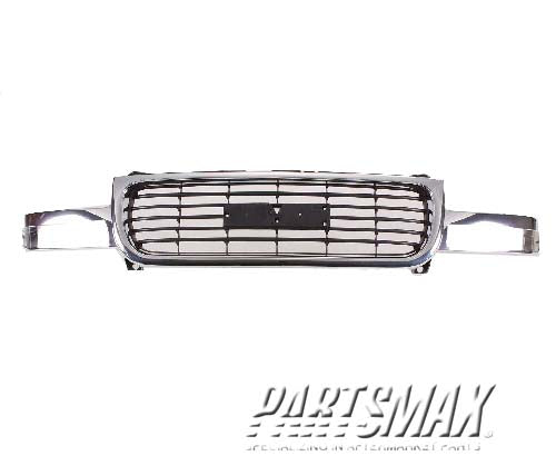 1200 | 2000-2006 GMC YUKON XL 1500 Grille assy bright & black; except Denali | GM1200430|19130787