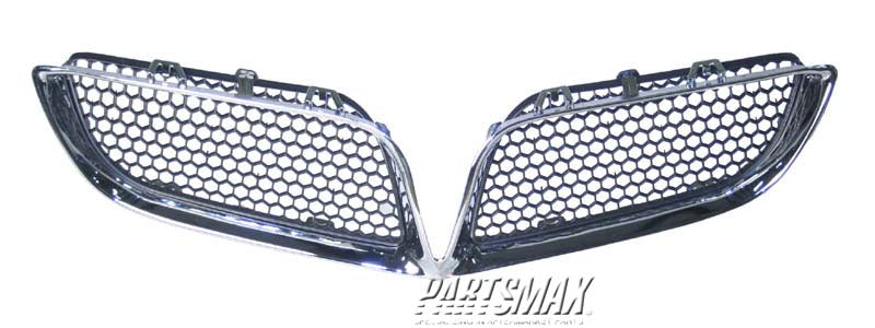 1200 | 2000-2005 PONTIAC BONNEVILLE Grille assy SE; includes inner grilles & frame; black w/bright frame | GM1200452|25649507