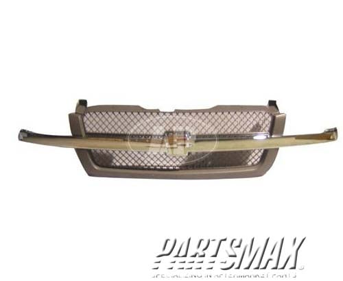 1200 | 2003-2004 CHEVROLET SILVERADO 2500 Grille assy base/LS/LT; bright & textured dark gray | GM1200474|88968933