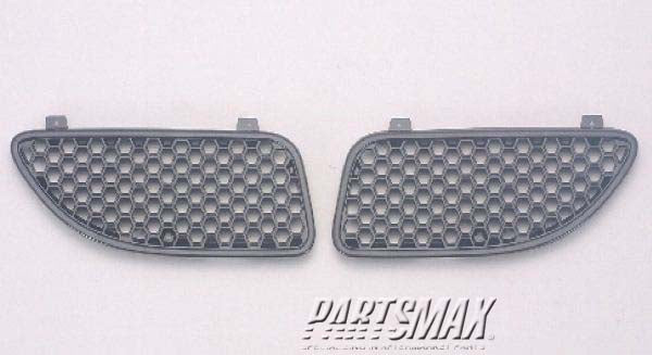 1200 | 2002-2005 PONTIAC GRAND AM Grille assy SE; left side; matte black | GM1200479|22690981