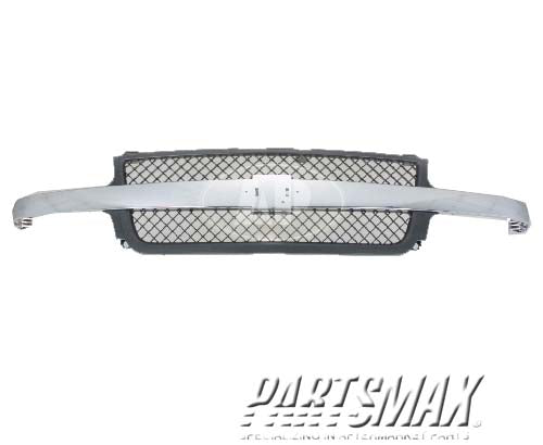 1200 | 2001-2002 CHEVROLET SILVERADO 2500 HD Grille assy bright & black | GM1200523|15088290