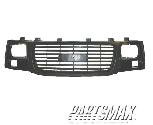 1200 | 2003-2017 GMC SAVANA 2500 Grille assy Black; w/Sealed Beam Headlamps | GM1200531|22881262