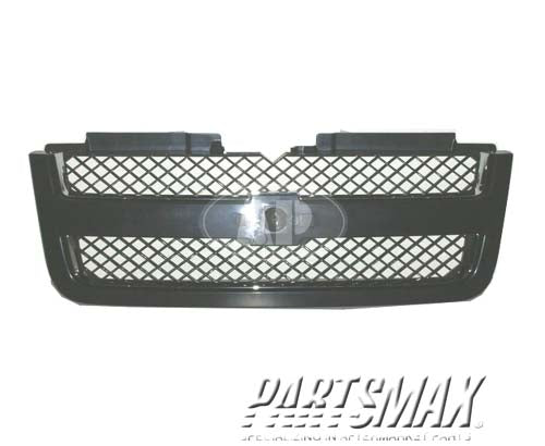 1200 | 2006-2009 CHEVROLET TRAILBLAZER Grille assy outer; LT model; black; (RPO-41U) | GM1200549|19121044