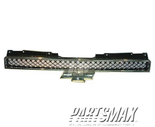 1200 | 2007-2013 CHEVROLET SUBURBAN 2500 Grille assy Upper; w/o Off Road Pkg; Chrome w/Black Mesh | GM1200563|22830013