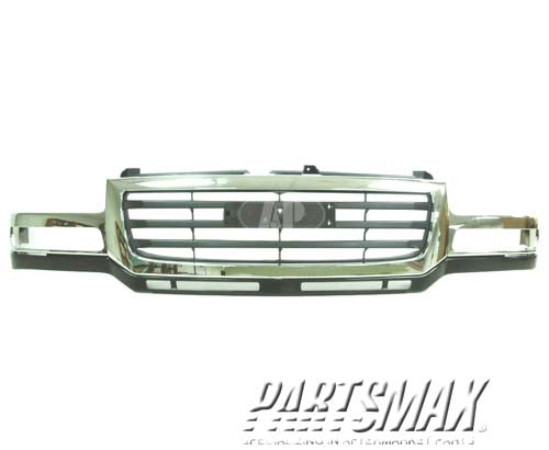 1200 | 2003-2006 GMC SIERRA 2500 HD Grille assy bright; w/2500HD/3500 series | GM1200568|19130795