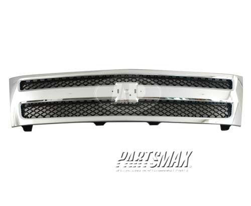 1200 | 2009-2012 CHEVROLET SILVERADO 1500 Grille assy HYBRID; Factory Installed; Chrome | GM1200572|19303978