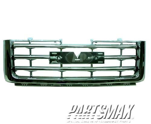 1200 | 2009-2011 GMC SIERRA 1500 Grille assy SLE; Chrome | GM1200573|22761792