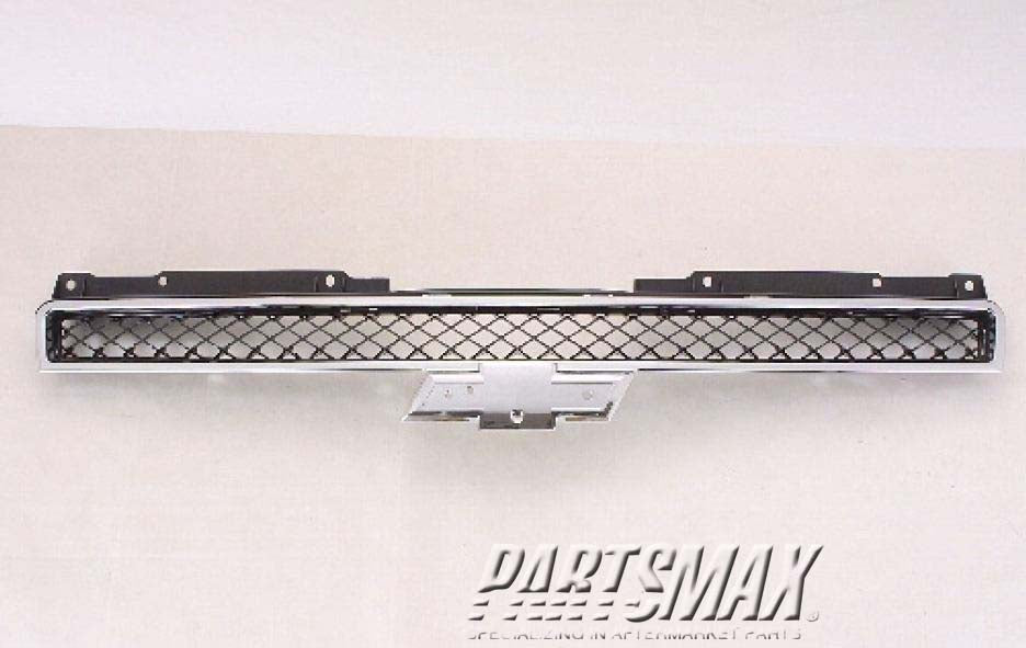 1200 | 2009-2009 CHEVROLET TAHOE Grille assy HYBRID; Upper; w/o Off Road Pkg; All Chrome | GM1200590|15944321