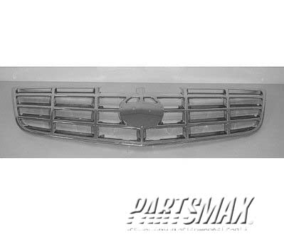 1200 | 2006-2011 CADILLAC DTS Grille assy w/o Adaptive Cruise Control; w/Mldg All Chrome (Factory Installed) | GM1200594|25764213