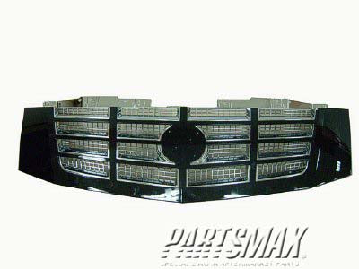 1200 | 2007-2014 CADILLAC ESCALADE Grille assy Chrome; w/Black Frame; RPO-41U | GM1200619|23190289