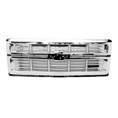 1200 | 2014-2015 CHEVROLET SILVERADO 1500 Grille assy LT|LTZ; w/Z71 Pkg; 2nd Design; Chrome | GM1200710|23259615