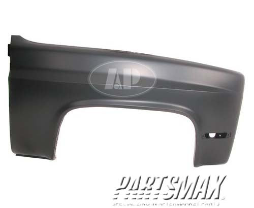 1241 | 1988-1991 GMC V1500 SUBURBAN RT Front fender assy all | GM1241131|15614468