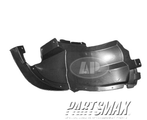 1249 | 2000-2002 CHEVROLET CAVALIER RT Front fender inner panel front splash shield | GM1249115|22605364