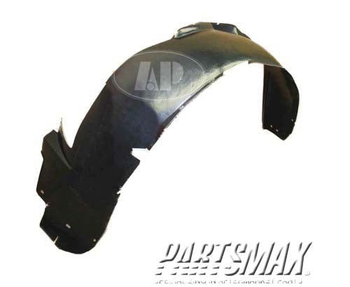 1250 | 2005-2008 BUICK LACROSSE LT Front fender splash shield plastic liner; CX model | GM1250109|10363848