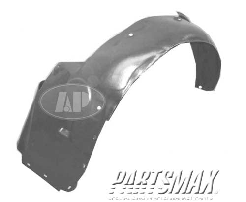 150 | 2006-2011 CADILLAC DTS LT Front fender splash shield plastic liner | GM1250116|15286087