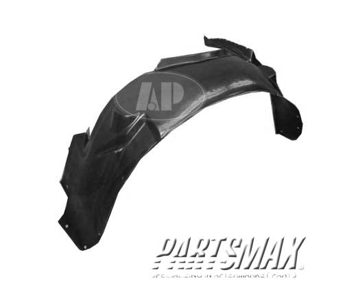 1250 | 2006-2013 CHEVROLET IMPALA LT Front fender splash shield plastic liner | GM1250122|10333703