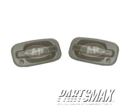 1310 | 2002-2006 CHEVROLET AVALANCHE 2500 LT Front door handle outer w/o body cladding; textured; black | GM1310129|19356468