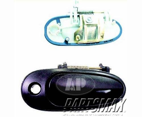 1310 | 1999-2005 PONTIAC GRAND AM LT Front door handle outer prime | GM1310137|22670069