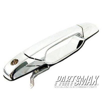 1310 | 2007-2014 GMC SIERRA 2500 HD LT Front door handle outer w/Key Hole; chrome; plastic | GM1310163|84053434