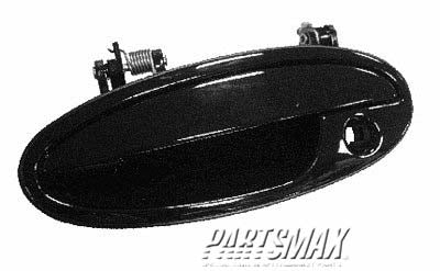 1690 | 1997-2003 CHEVROLET MALIBU RT Front door handle outer smooth surface; prefinished black | GM1311135|10439527