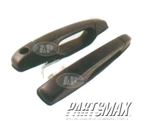 1311 | 2007-2014 GMC SIERRA 2500 HD RT Front door handle outer w/o Key Hole; black; textured; plastic | GM1311162|84053440