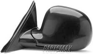 1320 | 1994-1997 CHEVROLET S10 LT Mirror outside rear view below eyeline foldaway; manual; black | GM1320126|15150849