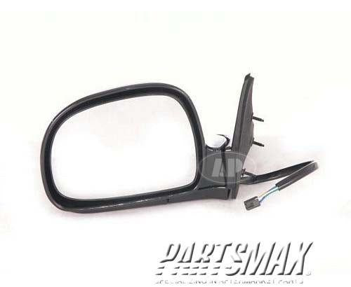 1320 | 1994-1997 CHEVROLET BLAZER LT Mirror outside rear view below eyeline foldaway; power; black | GM1320127|17801665