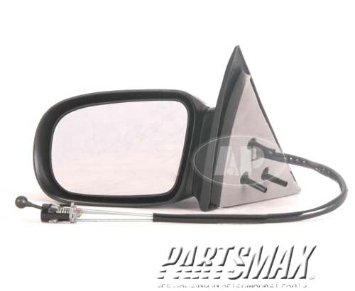 1320 | 1992-1998 PONTIAC GRAND AM LT Mirror outside rear view SE; manual remote; black | GM1320137|22605945