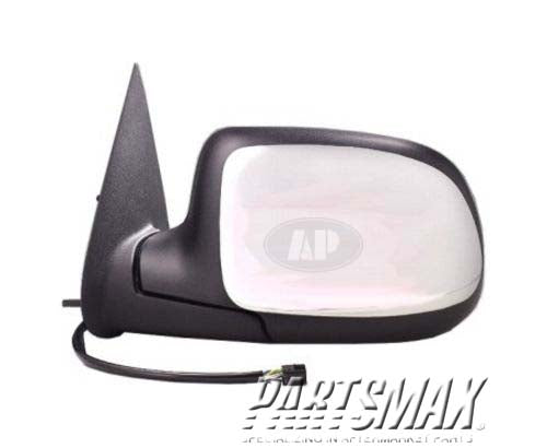 1320 | 1999-2000 CHEVROLET SILVERADO 2500 LT Mirror outside rear view standard style; power remote; non-heated; bright; w/RPO D48 | GM1320174|15172247