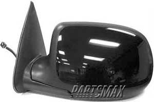 1320 | 2000-2002 GMC YUKON XL 1500 LT Mirror outside rear view Power; Heated; Man Folding; w/Puddle Lamp; PTM/Smooth Cap; 6 Pin | GM1320252|88986367