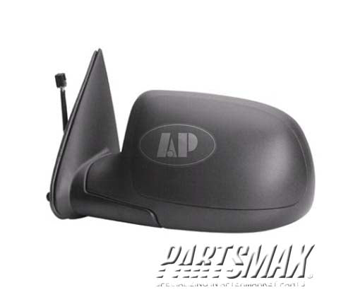 1320 | 2003-2006 CHEVROLET AVALANCHE 2500 LT Mirror outside rear view w/Body Cladding; heated power remote; w/o dimmer; black - paint to match | GM1320295|19120037