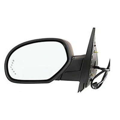 1320 | 2007-2014 CHEVROLET TAHOE LT Mirror outside rear view w/Courtesy Lamp; w/o Off Road Pkg; Black | GM1320324|25831194