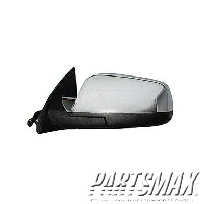 1320 | 2010-2011 CHEVROLET EQUINOX LT Mirror outside rear view Power; Heated; 1st Design; Chrome | GM1320393|20858712