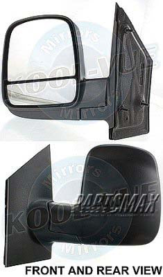 1320 | 2008-2014 CHEVROLET EXPRESS 1500 LT Mirror outside rear view Manual; Foldaway; Textured Black | GM1320395|20838065