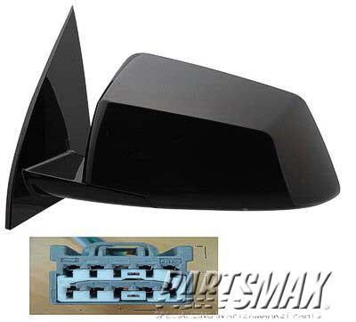 1700 | 2008-2008 SATURN OUTLOOK LT Mirror outside rear view Power; Heated; w/o Signal; 2nd Design; PTM | GM1320401|25896082