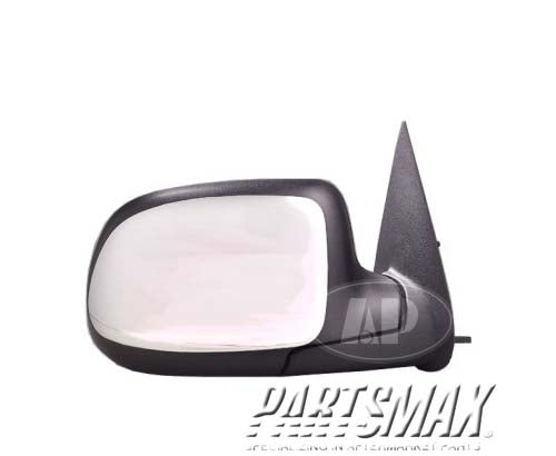 1321 | 2000-2005 GMC YUKON XL 1500 RT Mirror outside rear view standard style; manual remote; w/bright cover | GM1321208|GM1321208