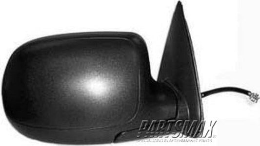 1321 | 2002-2002 CHEVROLET AVALANCHE 2500 RT Mirror outside rear view heated power remote; manual folding; w/o puddle lamp; w/black grained cap | GM1321250|GM1321250