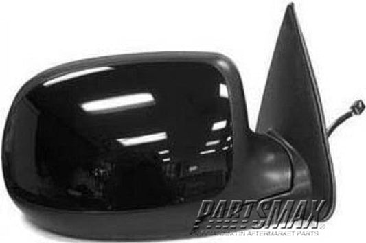 1321 | 2002-2002 CHEVROLET AVALANCHE 2500 RT Mirror outside rear view heated power remote; manual folding; w/o puddle lamp; paintable smooth cap | GM1321251|GM1321251