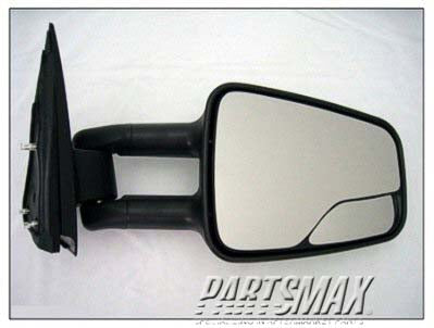 1321 | 2000-2006 GMC YUKON XL 1500 RT Mirror outside rear view extendable camper design; w/RPO DF2; w/wide angle insert; manual | GM1321298|15172059