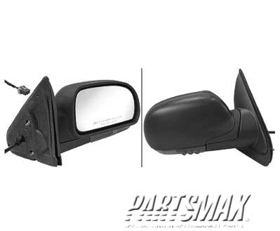 1321 | 2003-2006 CHEVROLET TRAILBLAZER RT Mirror outside rear view Power; Heated; w/Signal Lamp; Pwr Folding; Amber Lens; Textured | GM1321316|15789792