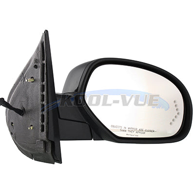 1321 | 2007-2014 CHEVROLET TAHOE RT Mirror outside rear view w/Courtesy Lamp; w/o Off Road Pkg; Black | GM1321324|25779805